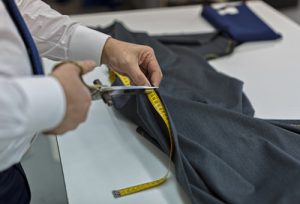 Manual fabric cutting for apparel production