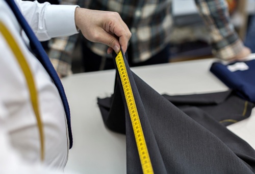 Fabric measurement in garment manufacturing